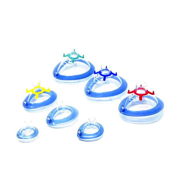 Máscara de Anestesia con Cojín de Aire Dropshipping Exportador Máscara de Anestesia de PVC Médico Uso para una Sola Persona