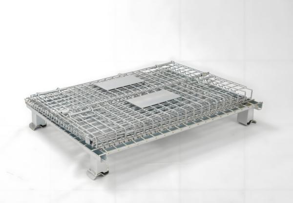1000x1200mm Metal de aço de armazenamento de malha de arame soldado Paleta de jaula de jaula dobrável