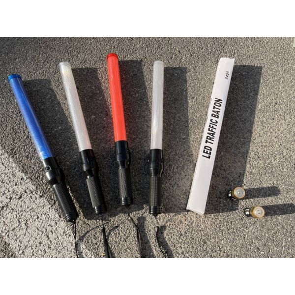High-Intensity LED Traffic Baton Durable & Rechargeable Safety Signal Wand