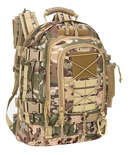 Expandable Military Travel Backpack , Large Military 3 Day Assault Pack For Camping