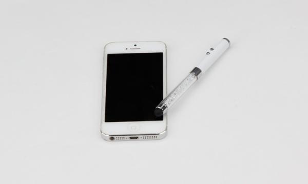 2014 Hot! Crystal pens - metal ball pen -touch screen pen-laser point