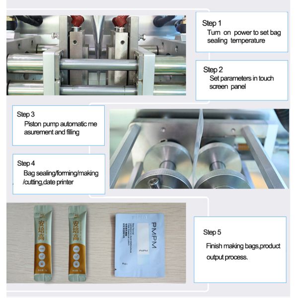 Honey Sauce Sachet Water Liquid Stick Jelly Ice Pop Juice Pouch Filling Machines Irregular Shape Packaging Machine