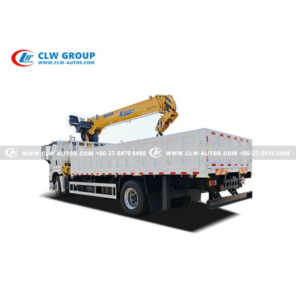 ISUZU GIGA 8x4 16-Ton Straight Boom Crane Truck with 360° Rotation and 350HP Euro IV Engine