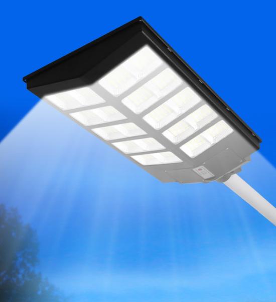500w ABS material Black housing high quality integrated led all in one solar street light for outdoor lighting use