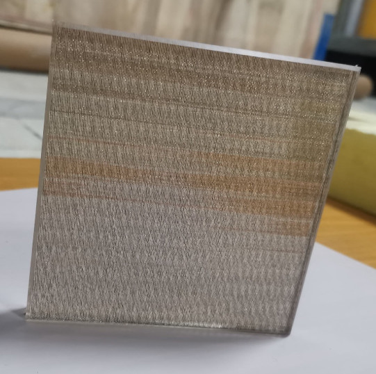 Diseño de moda / vidrio laminado con alambre decorativo en patrón / pulido