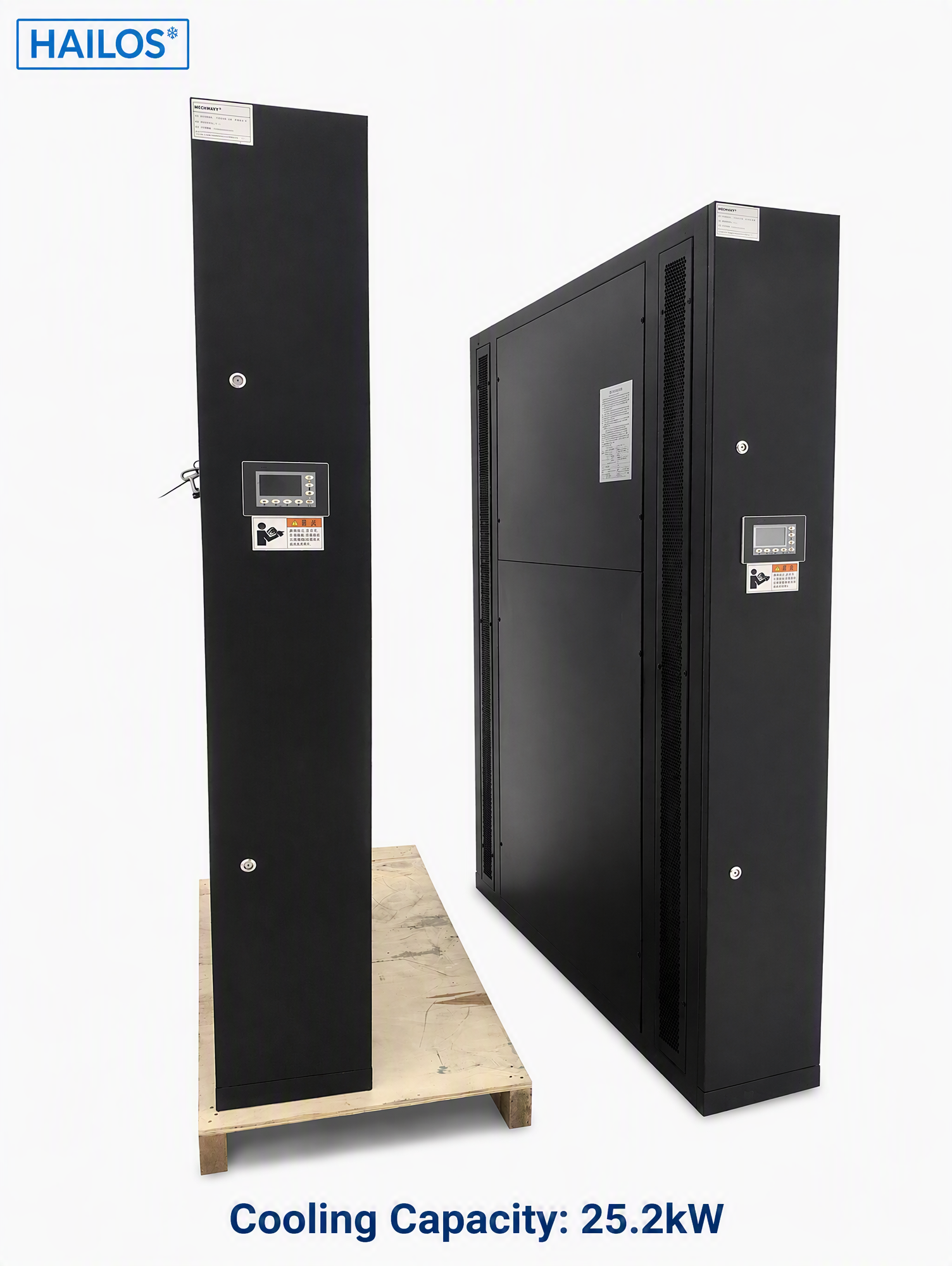 25.2kW In‑Row Precision Air Conditioning System, Direct Expansion Close Control Cooler for Contained Cold Aisle Data Hall