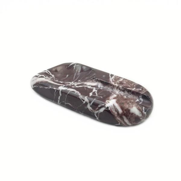 Cenicero Rectangular de Mármol Rosso Levanto Personalizado Elegante con Material Premium