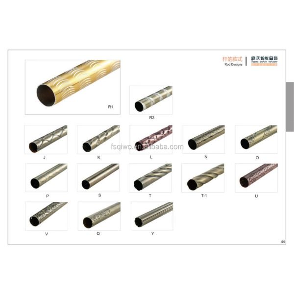 wholesale curtain rod price gold color metal end caps finial curtain rod accessories