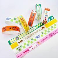 Pulseiras de papel Tyvek de número de série Ideal para eventos Vip Reunião da festa e controle de acesso