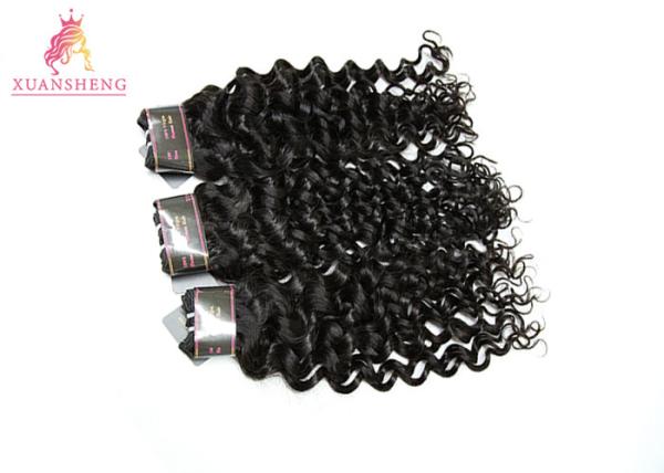 Unprocessed Italian Wave Brazilian Human Hair Customized Length