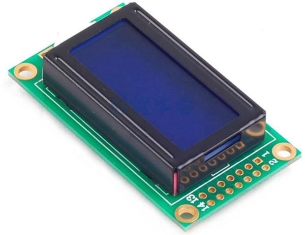 0802 COB Blue REACH RoHS ISO Display Transflective Stn Monochrome  LCD Module
