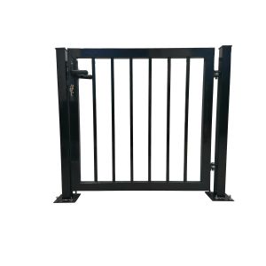 Ворота двери загородки сада горячего погружения гальванизированные стальные трубчатые двойные от снаружи