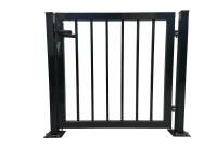 Double porte tubulaire en acier galvanisée à chaud de porte de barrière de jardin de l'extérieur