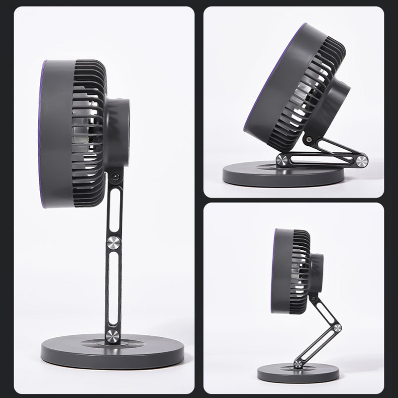 Factory 3-Speed Adjustable OEM/ODM Custom Logo & Color  Rechargeable Battery Certified Bulk Wholesale Desktop Fan
