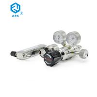 Double régulateur 4500psi de pression de gaz de CO2 d'étape avec la soupape à diaphragme/débitmètre
