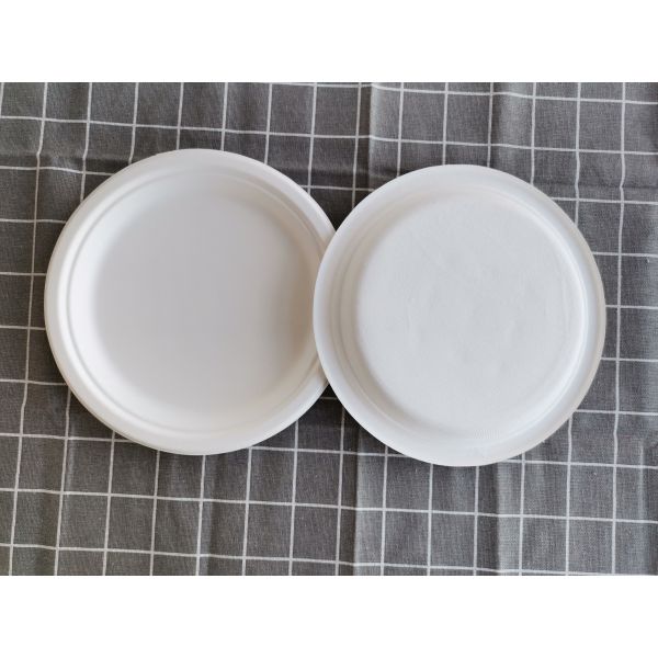 15g 9 Inch Round  Sugarcane Bagasse Disposable Tableware