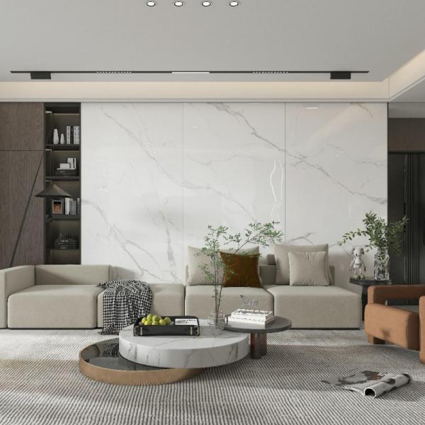 Stain Resistance Modern Porcelain Tile Smooth Texture Easy Maintenance Providing Durable Flooring Options for Offices Hotels and Retail Spaces