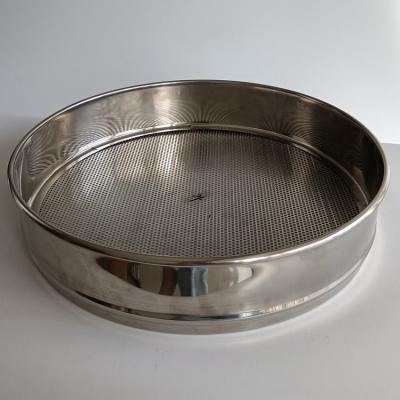 Double Layer 350mm SUS304 Soil Testing Sieves Machine Stamped Frame