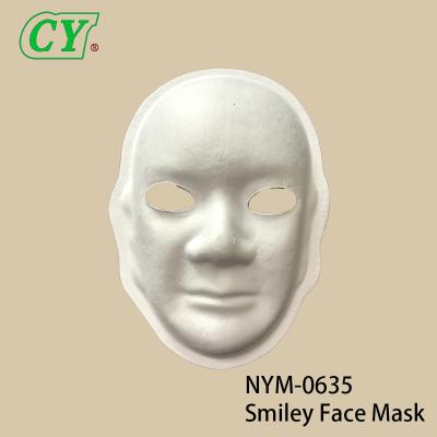 White Paper Mache Hand Painted Smile Face Cosplays Masks DIY Venetian Facemasks Party Masks