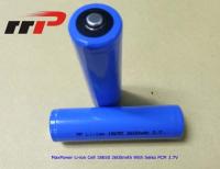 18650 CB recarregáveis do CE IEC2133 do UL das baterias de íon de lítio 2600mAh 3.7V