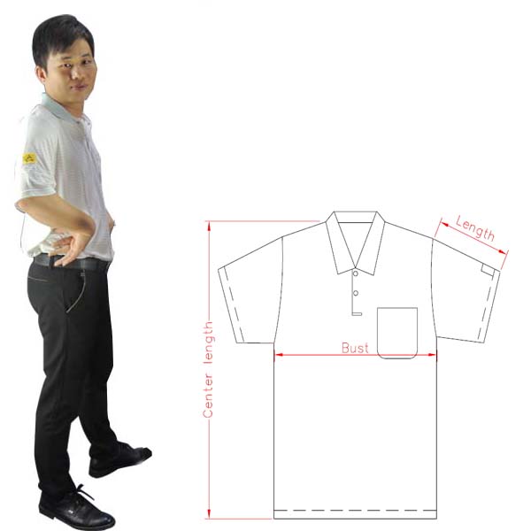 Free Sample offer Antistatic Jacket ESD polo T shirts