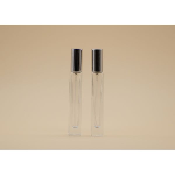 Small Glass Cosmetic Spray Bottles , Clear Glass Perfume Bottles Screw Neck