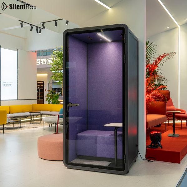 NEW Movable SoundProof Office Pod Phone Booth Acoustic Office Vocal Recording Pod for for Office & Warehouse