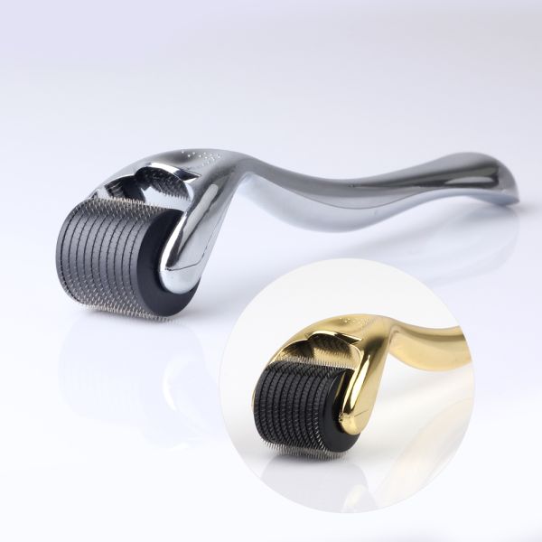 540 Pins ZGTS Micro Pin Derma Roller with Stainless Steel Rolling Pin in Black Handle