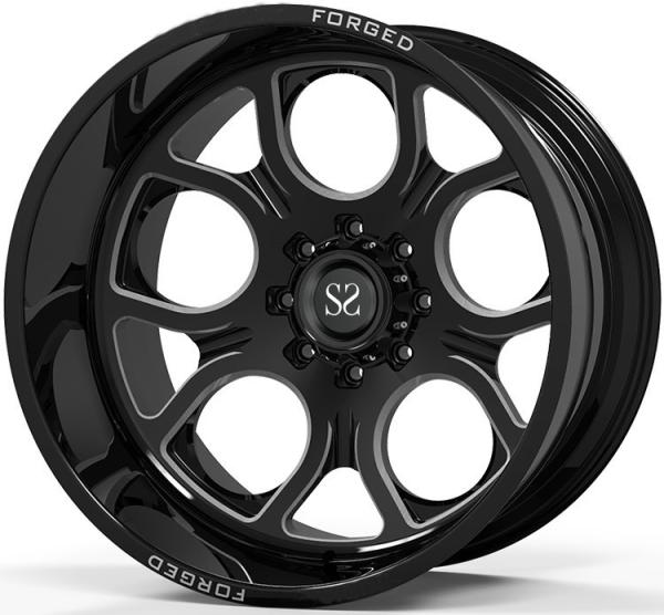 Off Road 4x4 roda 20x10 20x12 bordas profundas do prato do preto do brilho 24x12 e 24x14 de 20x14