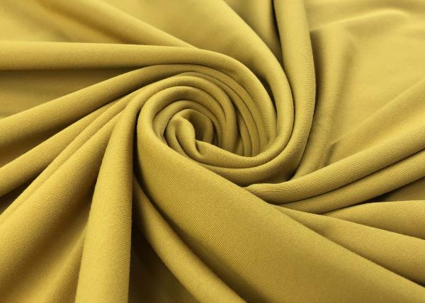 Rasgo escovado macio da tela do Spandex do poliéster da ioga de Microfiber resistente