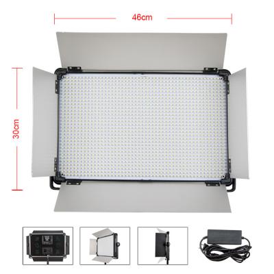Display digital LED painel suave luz bicolor 3200k 5500k full metal 120 watts lâmpada fotográfica