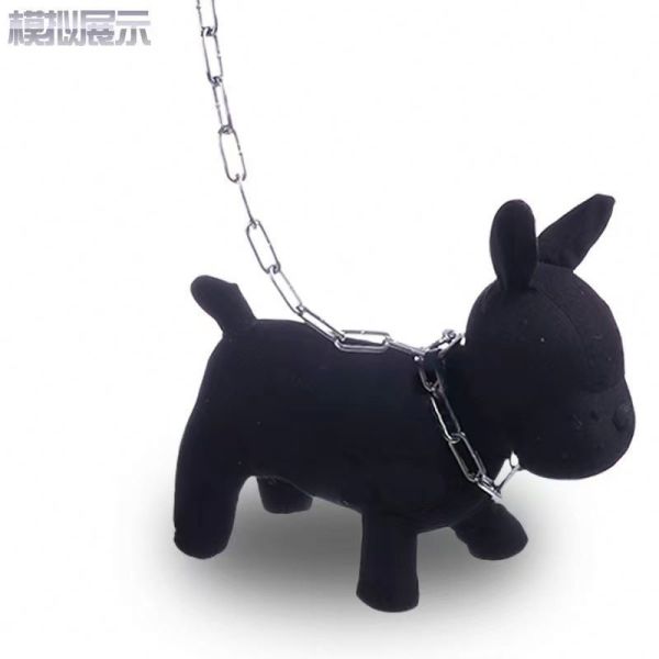Pet Training Dog Collar with Fashionable Animal Pattern and Stainless Steel Chain