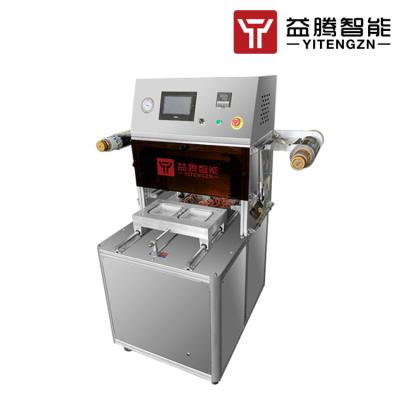 600 Pcs/H MAP Vacuum Sealer Food Plate Sealing Machine Vertical