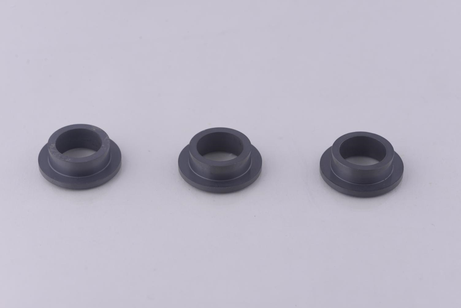 Black Double-Step Silicon Carbide Ceramic Ring (Industrial Grade Wear-Resistant Sealing Component)