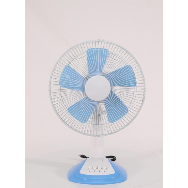35cm Height 3 Speed Rechargeable Table Fan Button Control