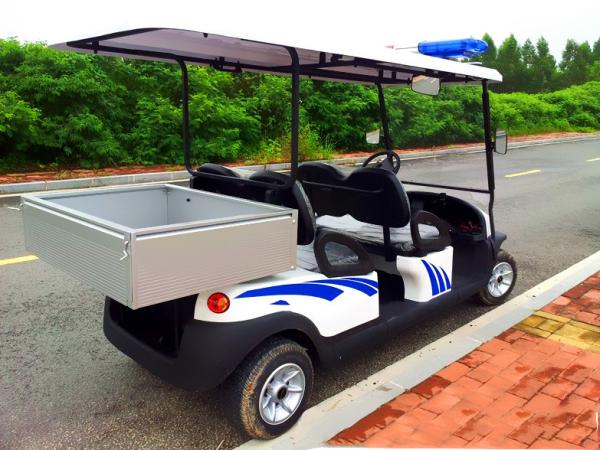 Battery Powered Custom Electric Golf Carts , Electric Patrol Car 8 Hours Charging