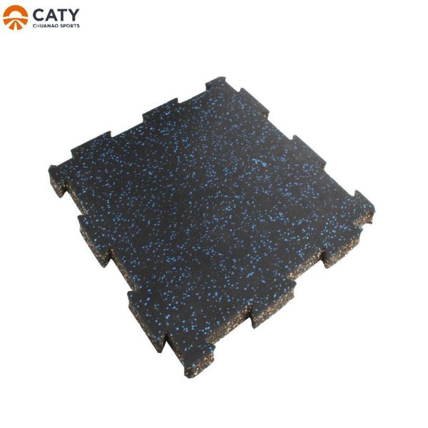 Commercial Grade Interlocking Rubber Flooring - High Shock Absorbent for Gym Fitness Center