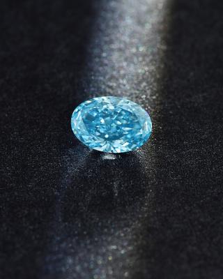 1.92ct CVD Laboratory Diamond Fancy Intense Blue Oval Shape IGI Certified