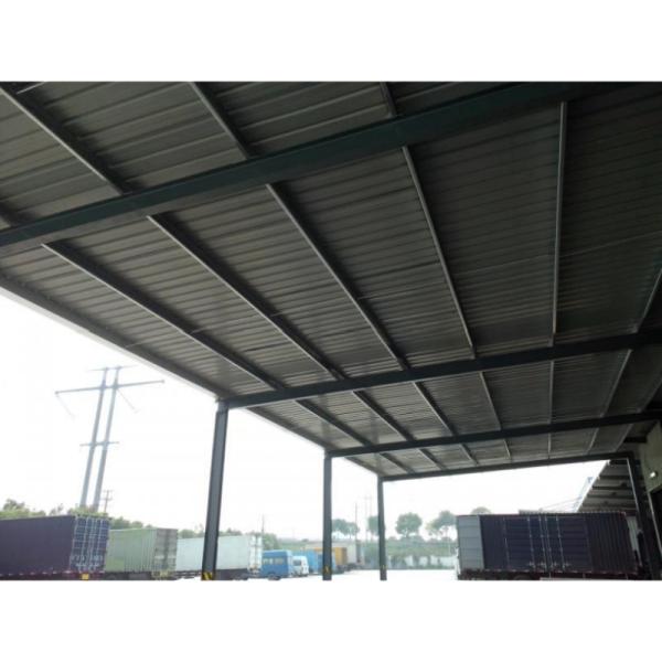 Open Wall Designed Clear Span High Rise Prefabricated Steel Hall Warehouse Shed