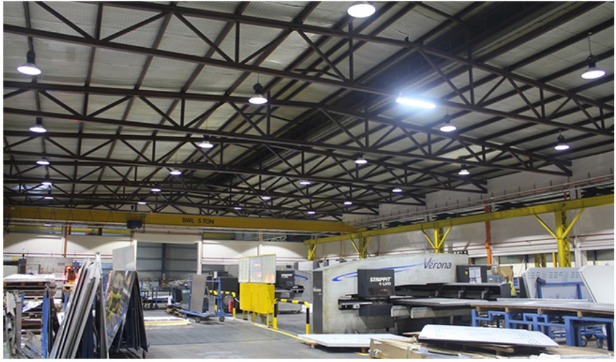 High Strength 130lm/W LED High Bay Light Fixtures Die Cast Aluminum Lamp Body