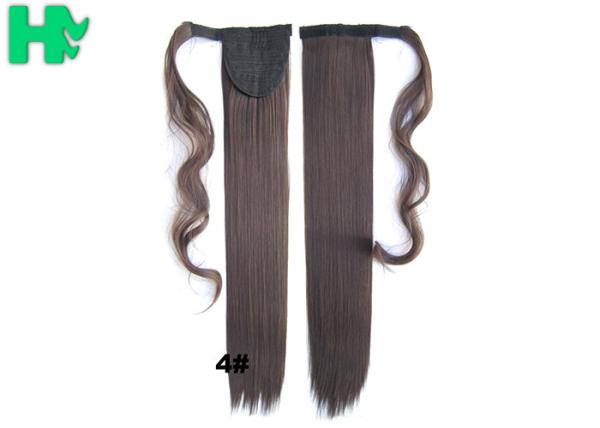 Soft Bond Long Synthetic Heat Resistant Hair Extensions Silky Straight 20 Inch
