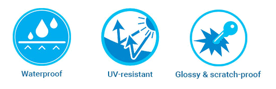 Factory directly sell decorative acrylic waterproof MDF board