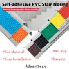 Indoor Outdoor PVC Stair Nosing Edge Trim Strips Customizable Transition Strip for Stairs Cutting Service Included