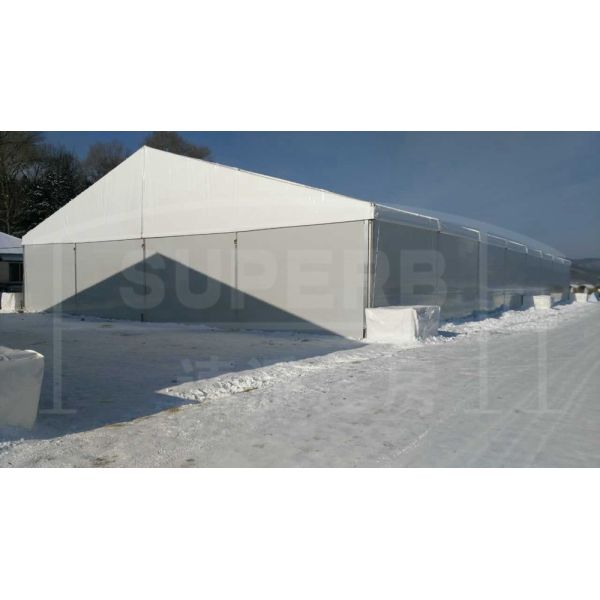 White Waterproof Industrial Aluminum Frame Tent For Storage Warehouse