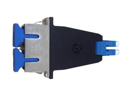 Miniature Hybrid Fiber Optic Adapter for LC Male to SC Female 0.3dB Insertion Loss 2