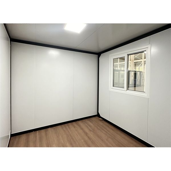 20-foot gray expanded container house with steel door for hotel