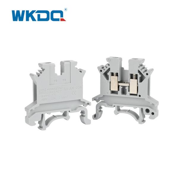 Nylon PA66 2.5mm Screw Din Rail Terminal Block 800V 32A