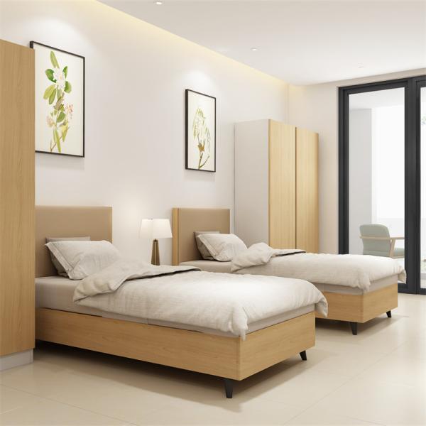 Cama de apartamento para estudantes com secretária para móveis de apartamento