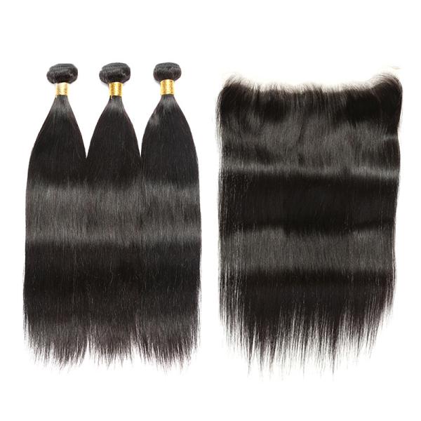 Straight 100% Brazilian Virgin Hair One Donor No Chemical Processed