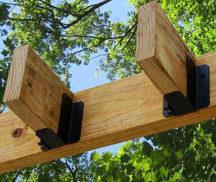 Плоская Т-образная угловая скобка для ремонта 45*160*140 мм